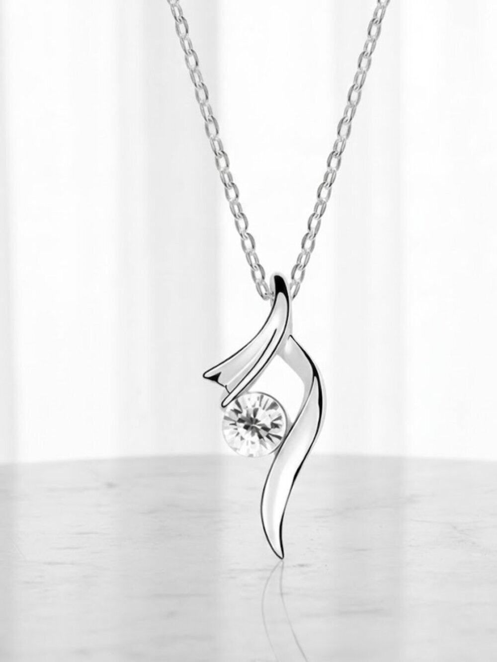 Luxury Platinum Necklace - Ladies Sophisticated Necklace